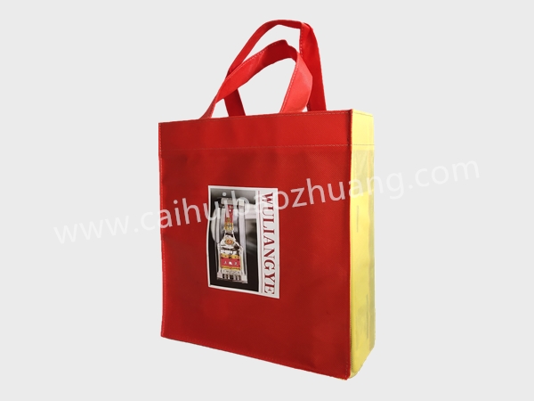 彩匯包裝 酒水專用手提袋 無(wú)紡布環(huán)保手提袋